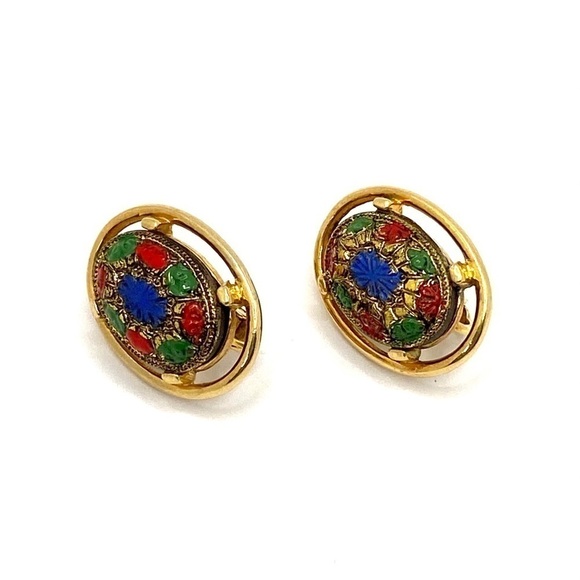 Sarah Coventry Vienna Clip Ons Vintage Earrings - Picture 7 of 10